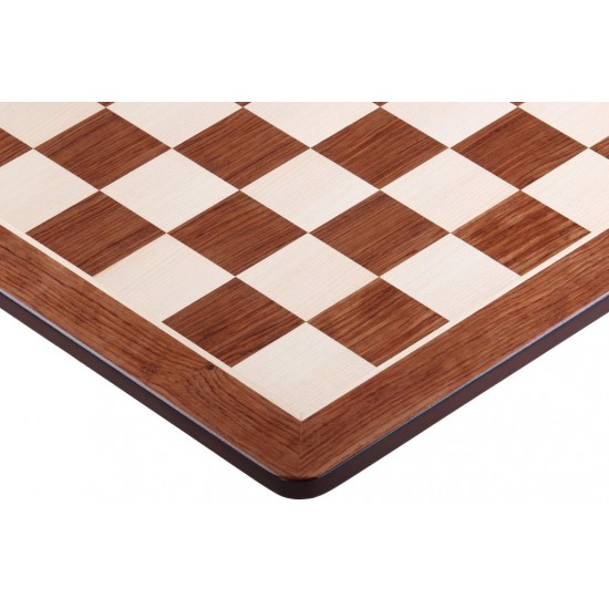 Шахматная доска Padauk №6 с закругленными углами, 54см х 54см, нескладная, без обозначений