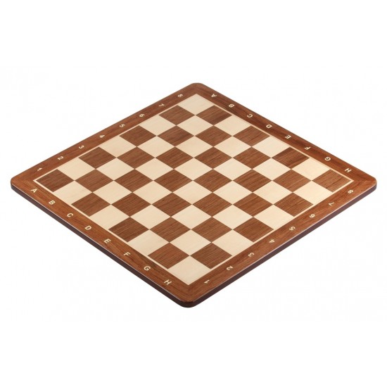 Шахматная доска Padauk №6 с закругленными углами, 54см х 54см, нескладная, с обозначениями