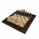 Набор шахматы + шашки + нарды Лотос (темный), 50см х 50см (Украина)