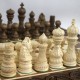 Набір шахи + шашки + нарди Лотос (темний), 50см х 50см (Україна)