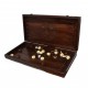 Набор шахматы + шашки + нарды Лотос (темный), 50см х 50см (Украина)