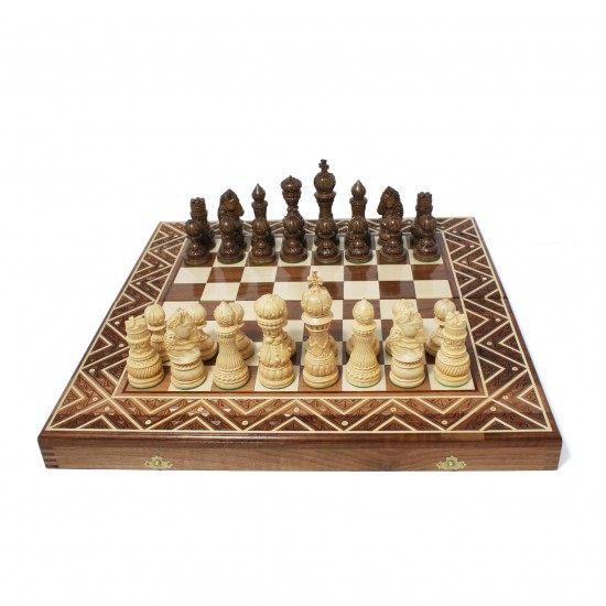 Набір шахи + шашки + нарди Лотос (світлий), 50см х 50см (Україна)