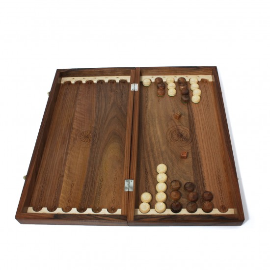 Набор шахматы + шашки + нарды Лотос (светлый), 50см х 50см (Украина)