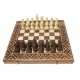 Набор шахматы + шашки + нарды Лотос (светлый), 50см х 50см (Украина)