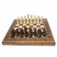 Набор шахматы + шашки + нарды Лотос (светлый), 50см х 50см (Украина)