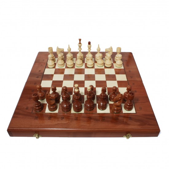 Набор шахматы + шашки + нарды Классик (черешня), 50см х 50см (Украина)