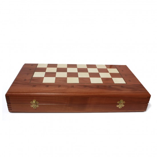 Набор шахматы + шашки + нарды Классик (черешня), 50см х 50см (Украина)