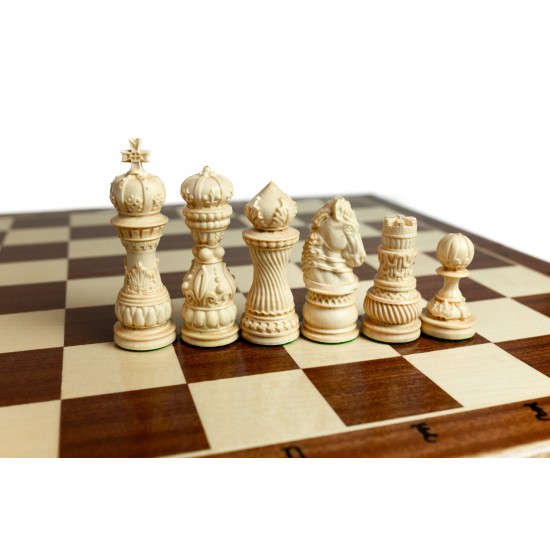 Набір шахів Лотос інтарсія, 59см х 59см