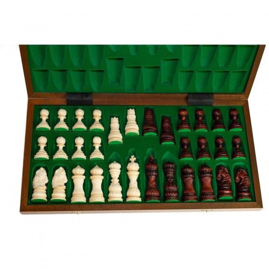 Набор шахмат Лотос интарсия, 59см х 59см