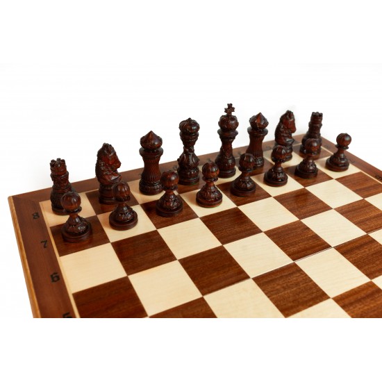 Набір шахів Лотос інтарсія, 59см х 59см