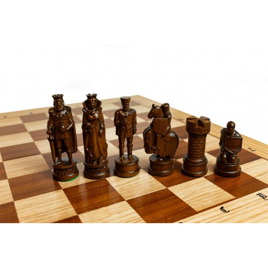 Набор шахмат Французские Рыцари (интарсия), 62см х 62см, (Мадонн 126)