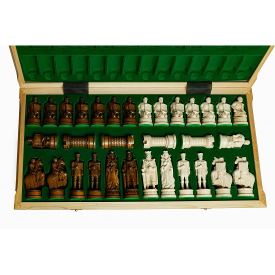 Набор шахмат Французские Рыцари (интарсия), 62см х 62см, (Мадонн 126)