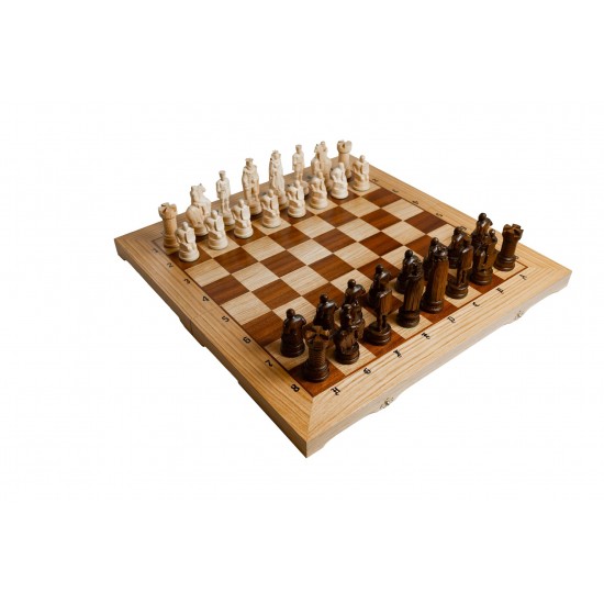 Набор шахмат Французские Рыцари (интарсия), 62см х 62см, (Мадонн 126)