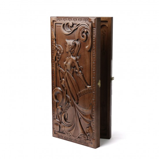 Нарди дерев'яні Арес і Афіна, 55см х 50см. Ручна робота (Україна)