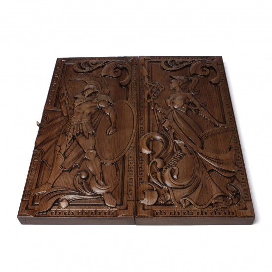 Нарди дерев'яні Арес і Афіна, 55см х 50см. Ручна робота (Україна)